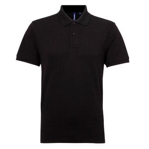 Asquith & Fox Mens Short Sleeve Performance Blend Polo Shirt / Black